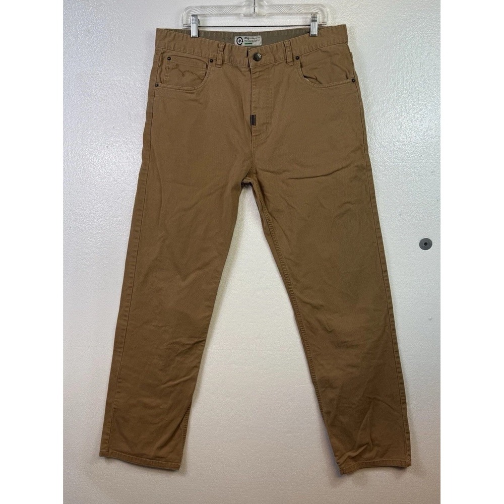 lrg lifted research group Canvas jeans Mens Sz 36x32 Brown Straight Casual Work
